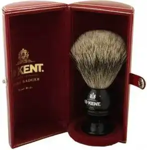 KENTブラシ　シェービングブラシ　グレイアナグマ　BLK2　Mサイズ　英国製・イギリス製KENTブラ...